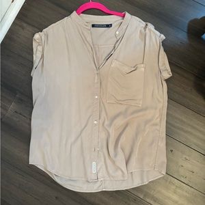 Calvin Klein light tan blouse